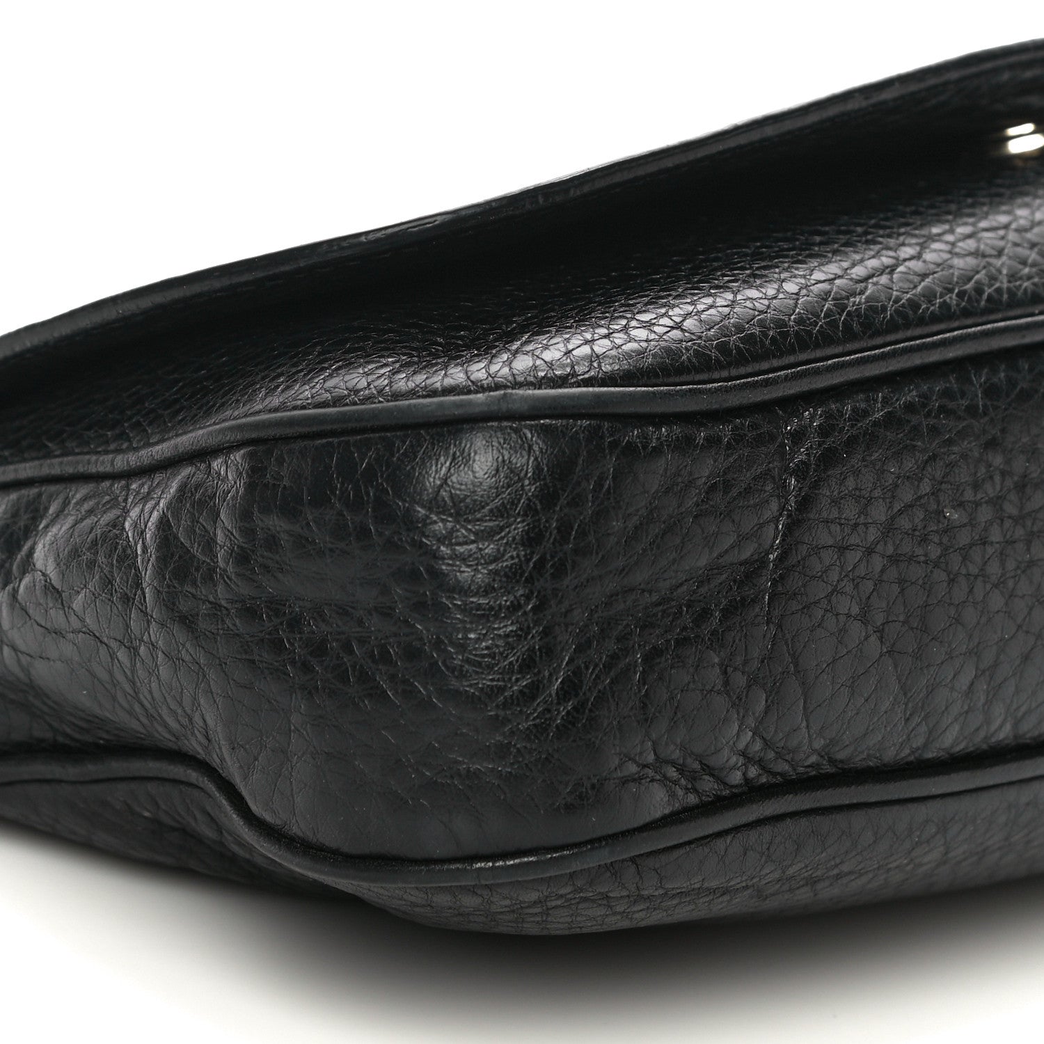 Gucci Pebbled Calfskin Medium Soho Flap Crossbody Black 9 of 20
