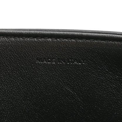 Celine Shiny Calfskin Triomphe Crystals Chain Shoulder Bag Black 8 of 12