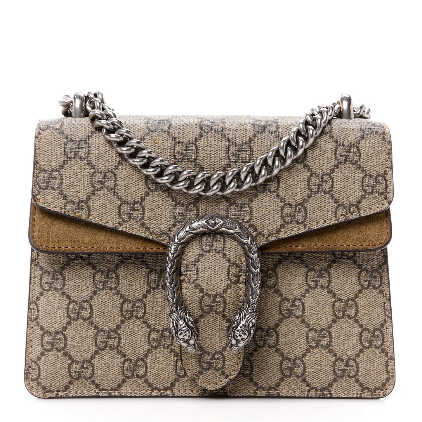 GG Supreme Monogram Mini Dionysus Shoulder Bag Taupe
