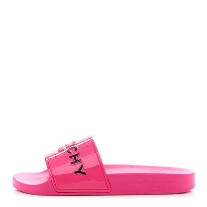 Givenchy Rubber Womens Logo Womens Pool Slides 38 Sandals Pink 1 of 10