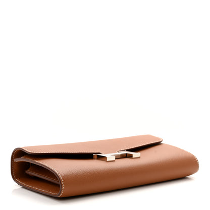 Hermes Evercolor Constance Wallet To Go Gold 3 of 9