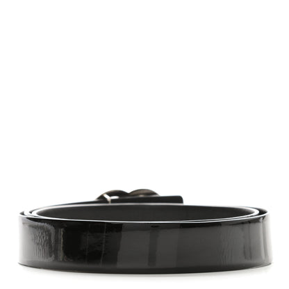 Chanel Patent Calfskin CC Reversible Belt 100 40 Black 2 of 5