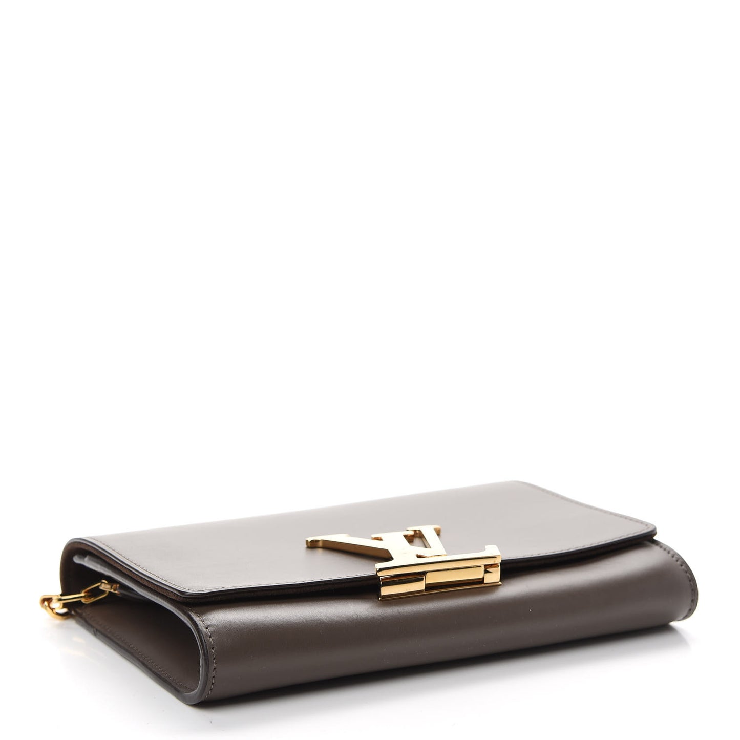 Calfskin Chain Louise GM Granit