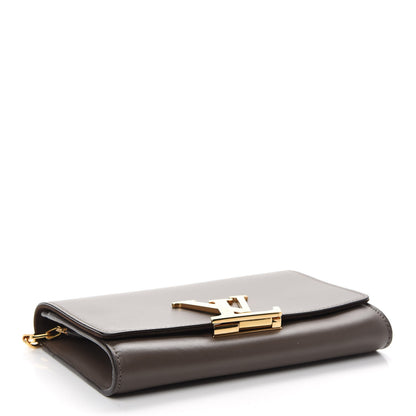 Louis Vuitton Calfskin Chain Louise GM Granit 4 of 9