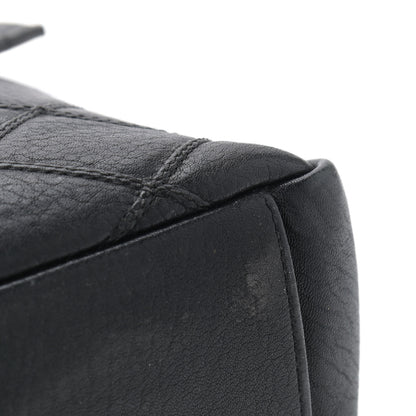 Saint Laurent Calfskin Diamond Quilted Monogram Large College Bag Black 12 of 14