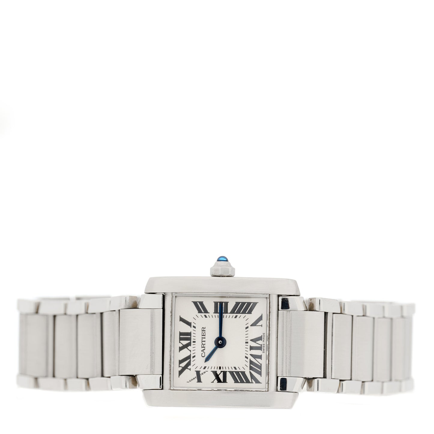 Stainless Steel 20mm Tank Francaise Quartz Watch