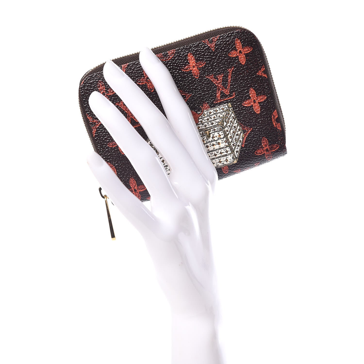 Louis Vuitton Catogram Zippy Coin Purse Marron 2 of 7