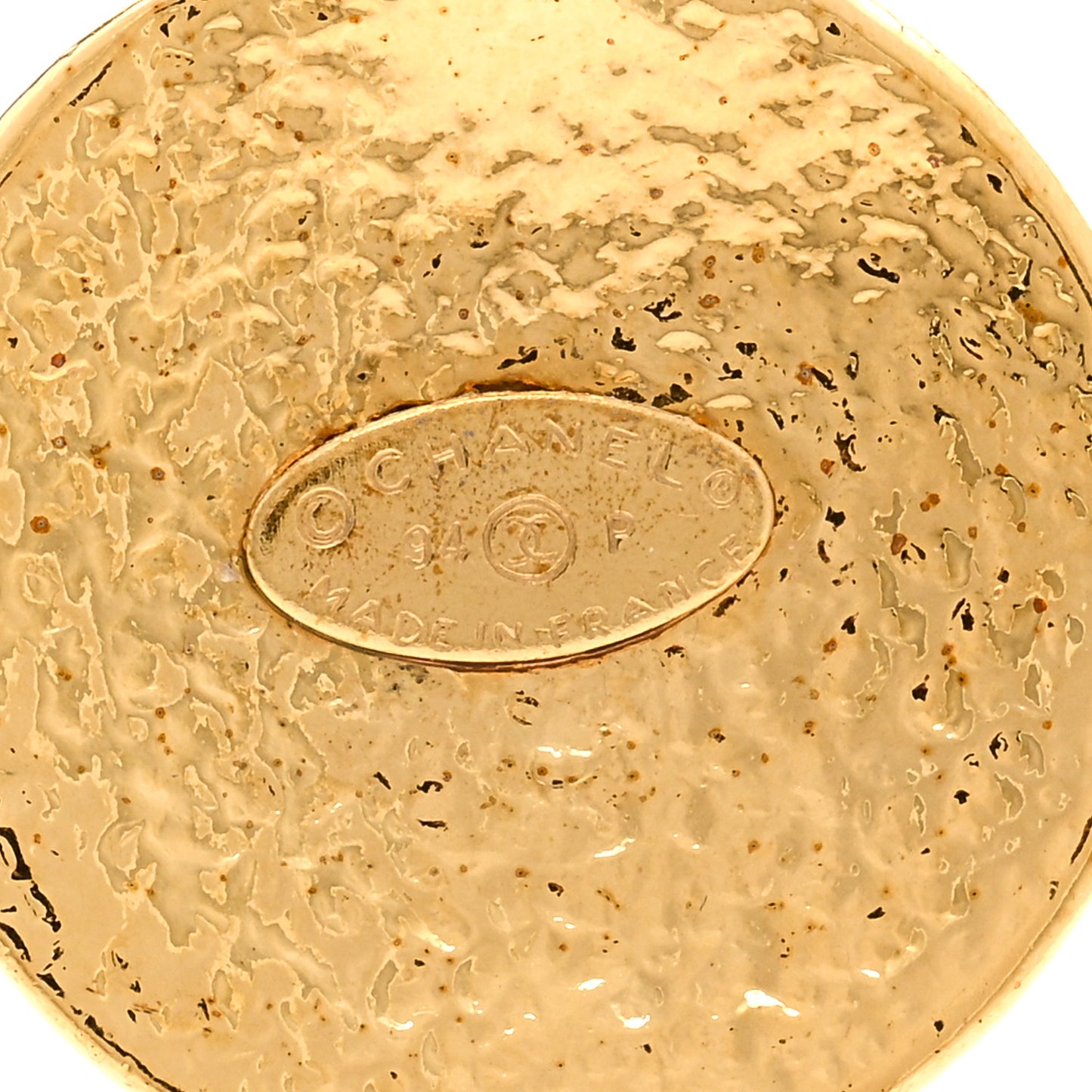 Metal CC Chain Pendant Necklace Gold