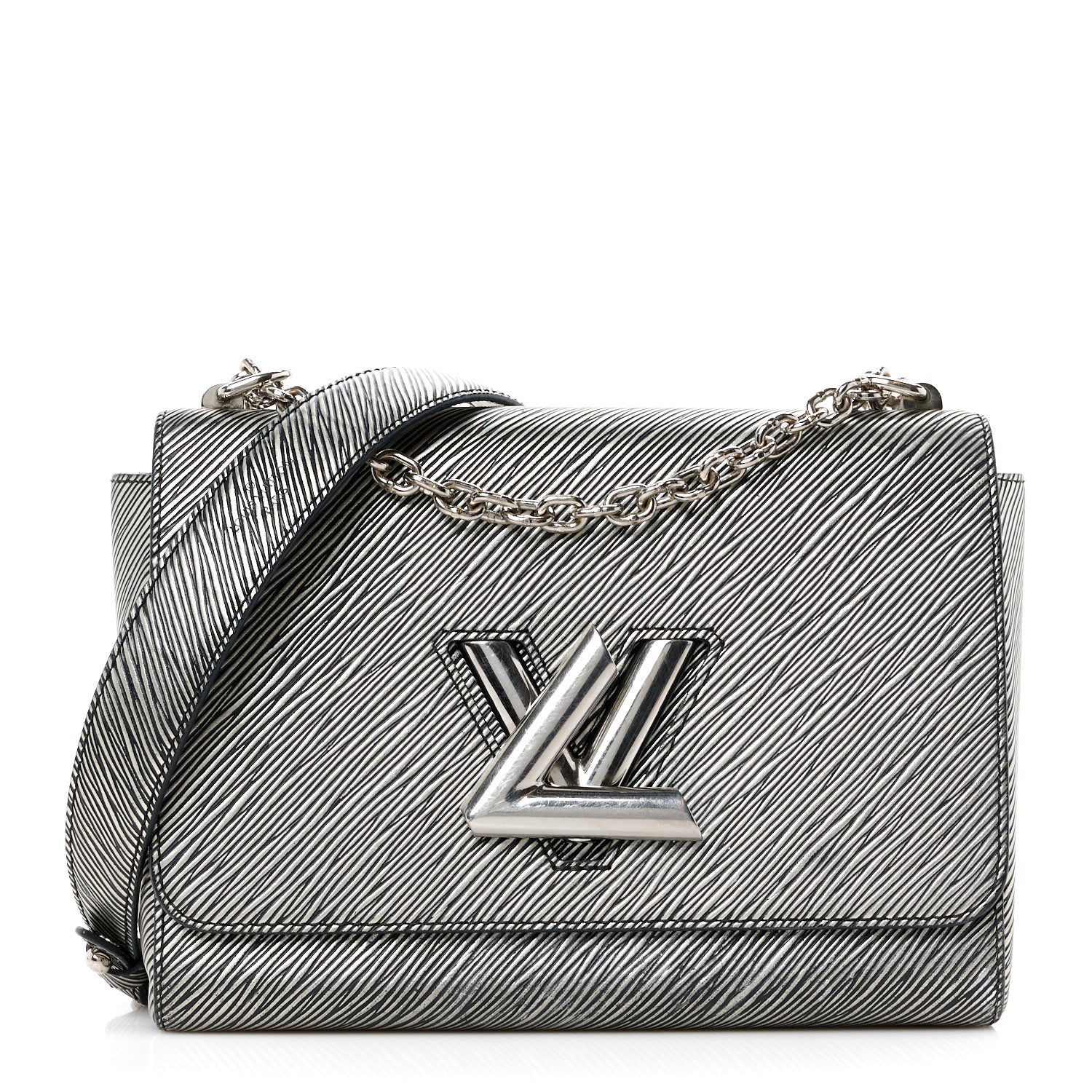 Louis Vuitton Epi Twist Shoulder Bag MM Platine 1 of 11