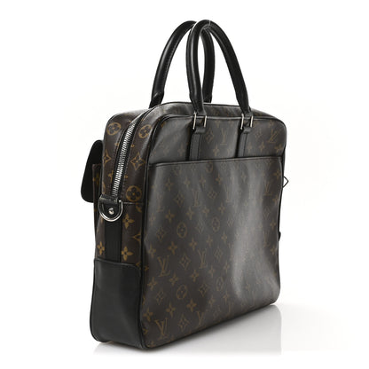 Louis Vuitton Monogram Macassar Soft Briefcase 3 of 13