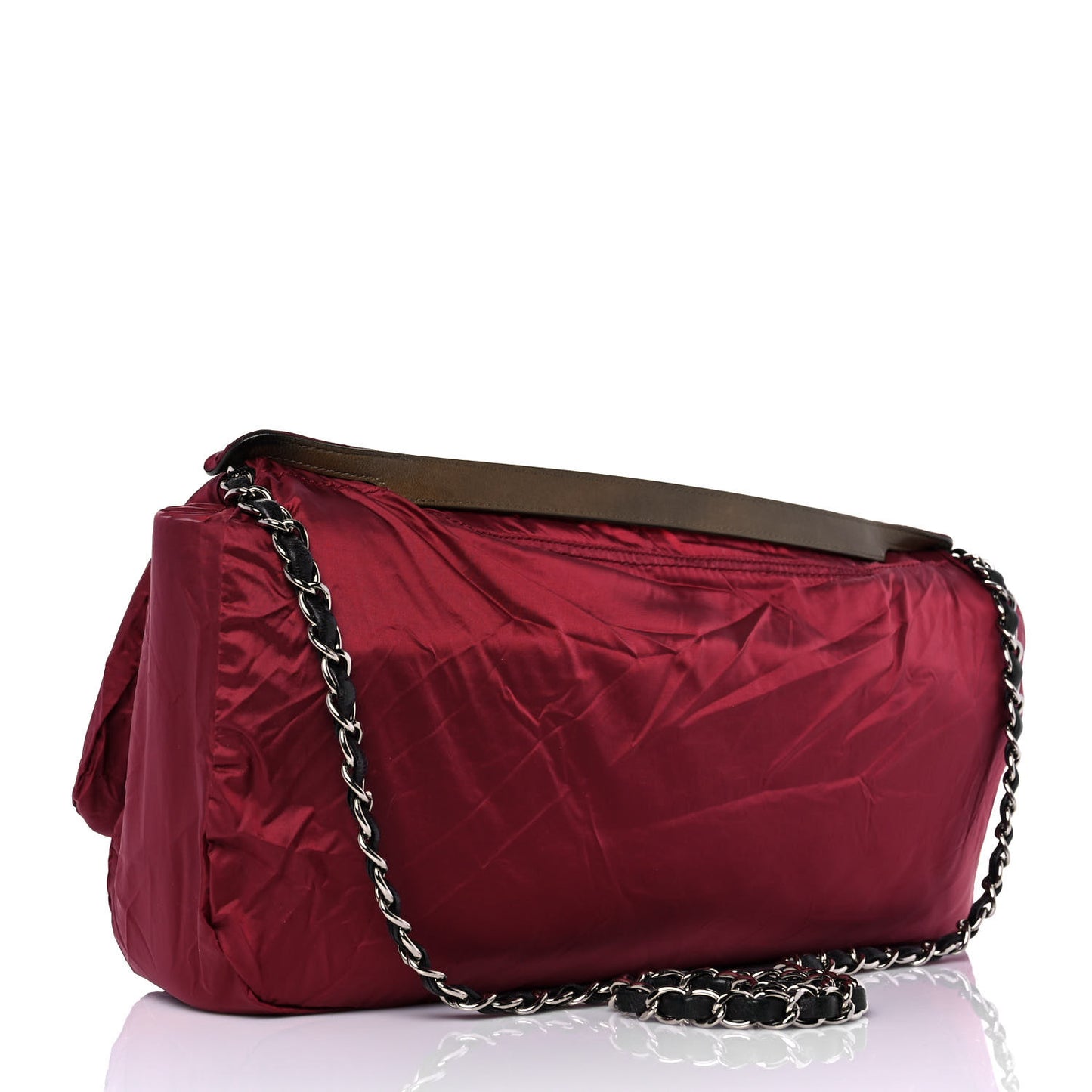 Lambskin Quilted Jumbo Coco Rain Flap Black
