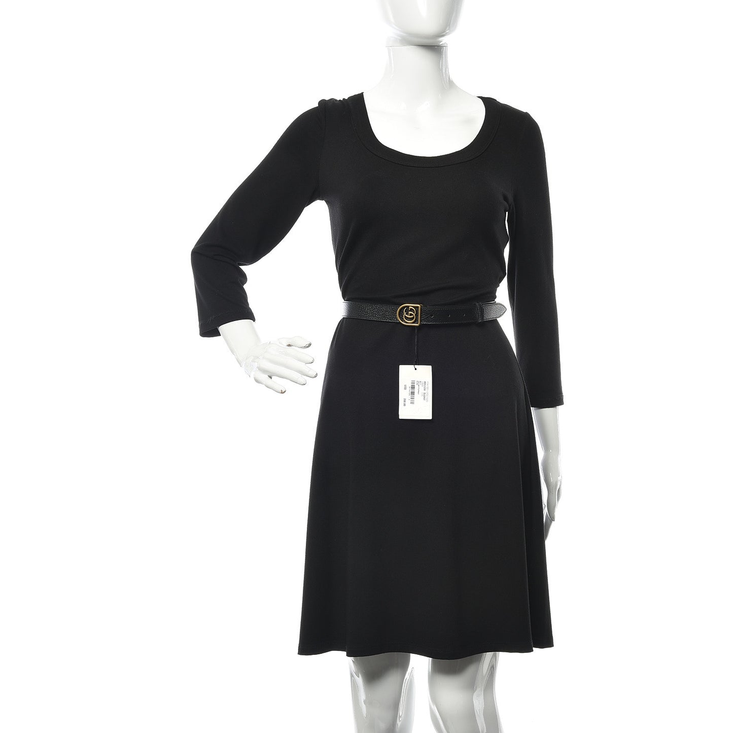 Calfskin Framed Double G Belt 115 46 Black