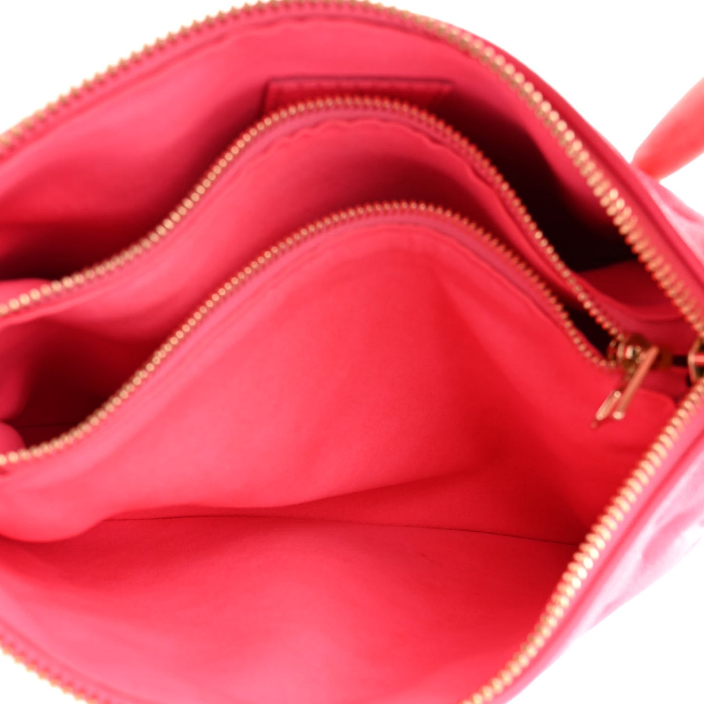 Calfskin Embossed Monogram Coussin BB Rose Fluo