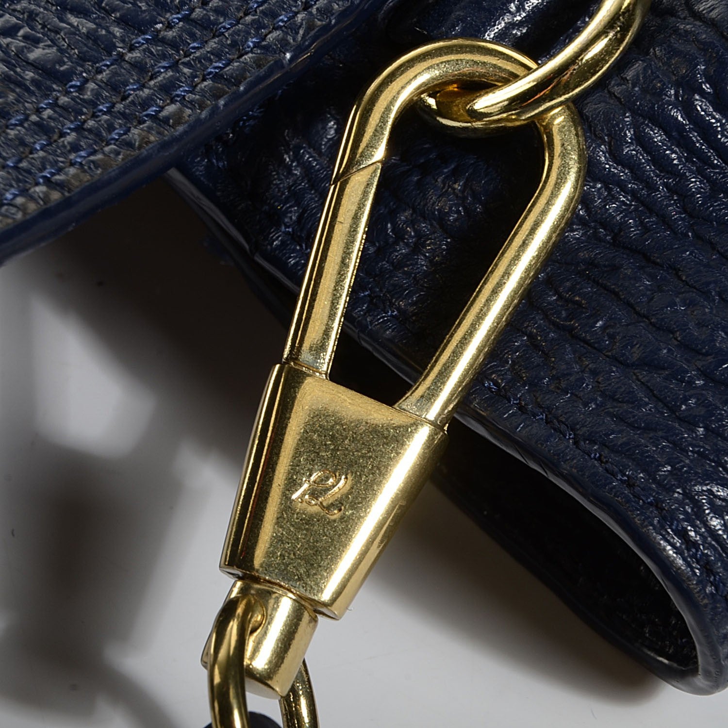 3.1 Phillip Lim Textured Calfskin Large Pashli Satchel Ink 9 of 9