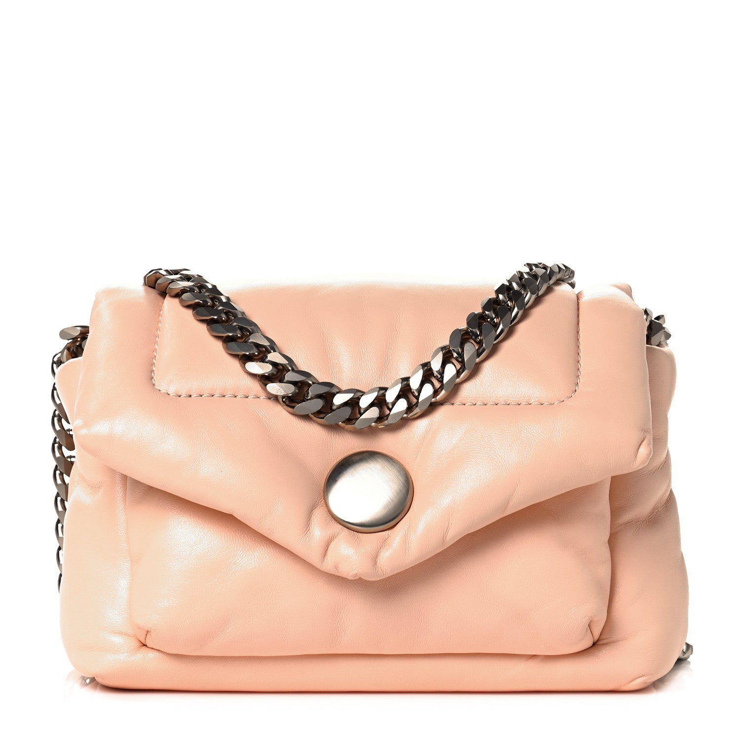Proenza Schouler Lambskin PS Harris Small Shoulder Bag Peach 1 of 8