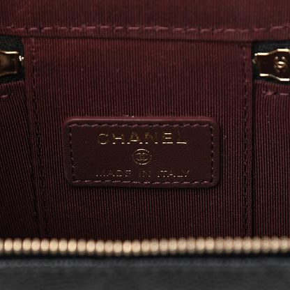 Chanel Caviar Quilted Mini Vanity Case With Chain Black 10 of 23