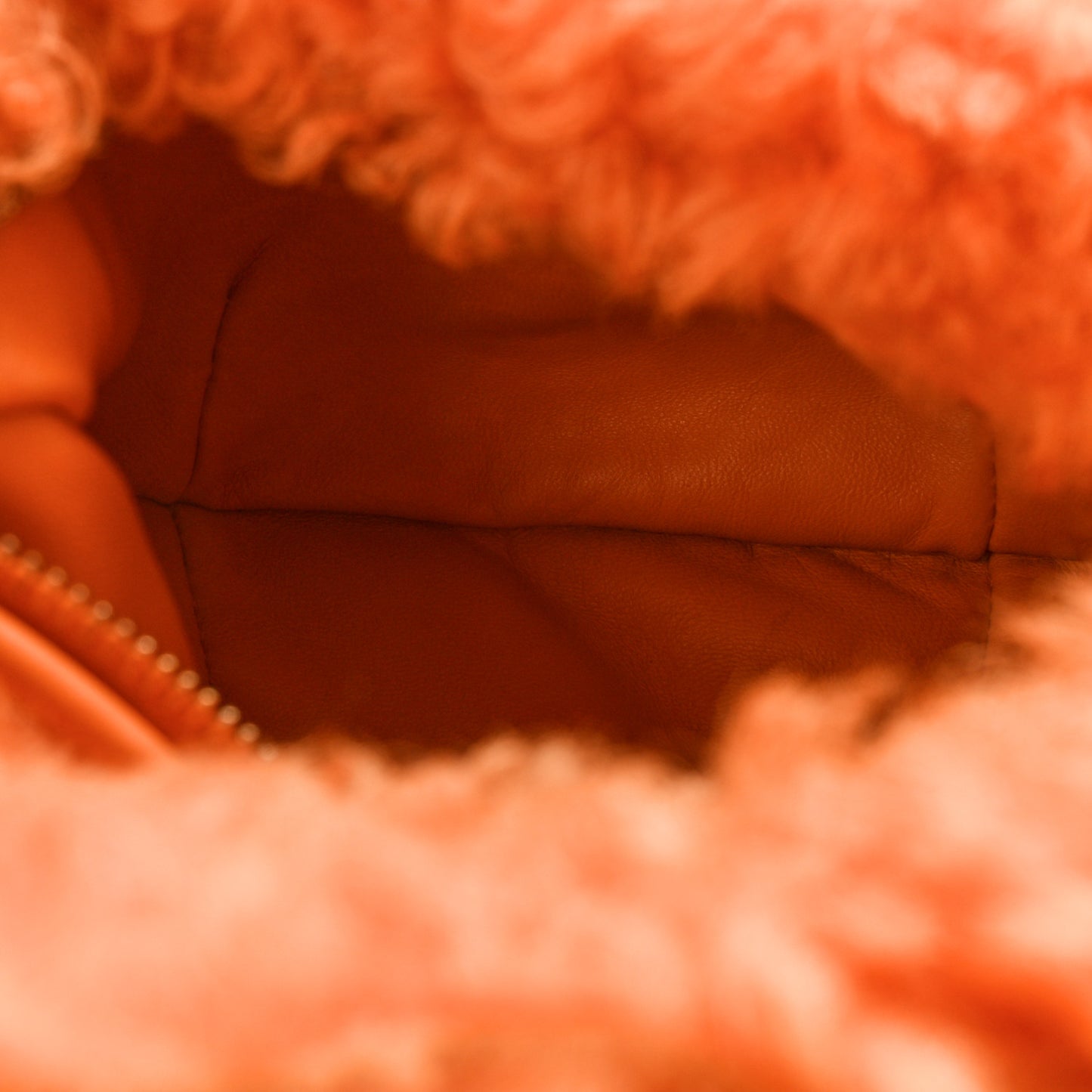 Shearling Mini Jodie Light Orange