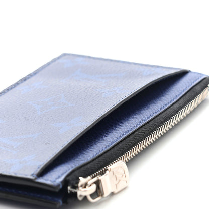 Louis Vuitton Monogram Taiga Coin Card Holder Cobalt 8 of 10