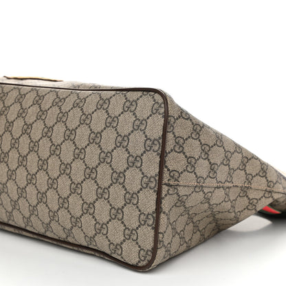 Gucci Soft GG Supreme Monogram Courrier Medium Crossbody Tote Beige New Acero 10 of 12