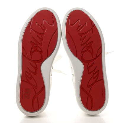 Christian Louboutin Toile Calfskin Simplerui Flat Sneakers 39.5 White 5 of 9