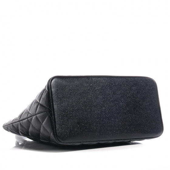 Caviar Medallion Tote Black