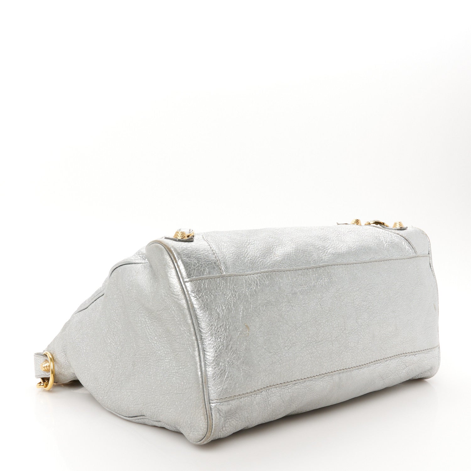 Balenciaga Metallic Agneau Giant 12 Gold Hardware Velo Gris Aluminum 5 of 12