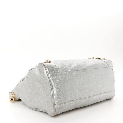 Balenciaga Metallic Agneau Giant 12 Gold Hardware Velo Gris Aluminum 5 of 12