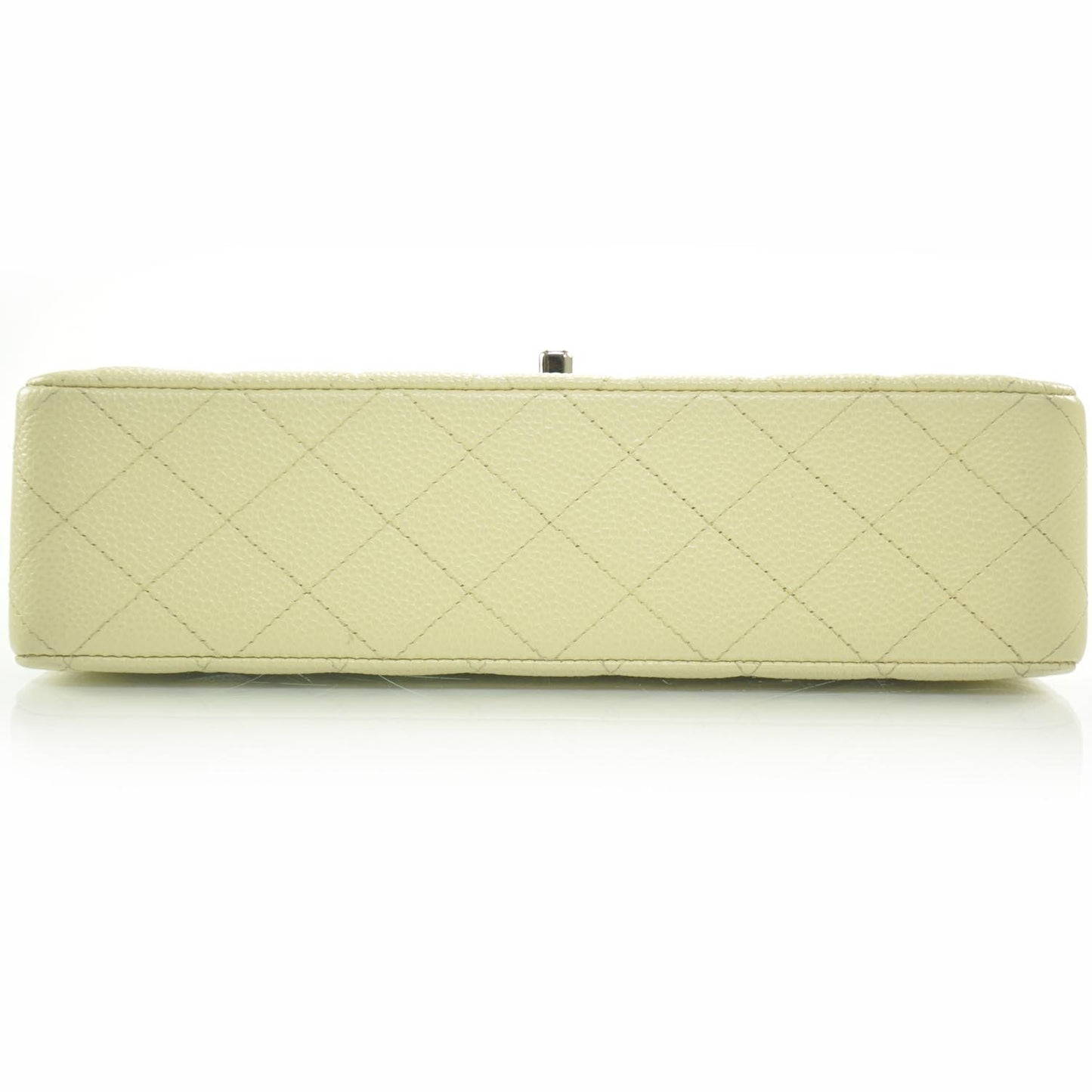 Caviar Quilted Medium Double Flap Beige Clair