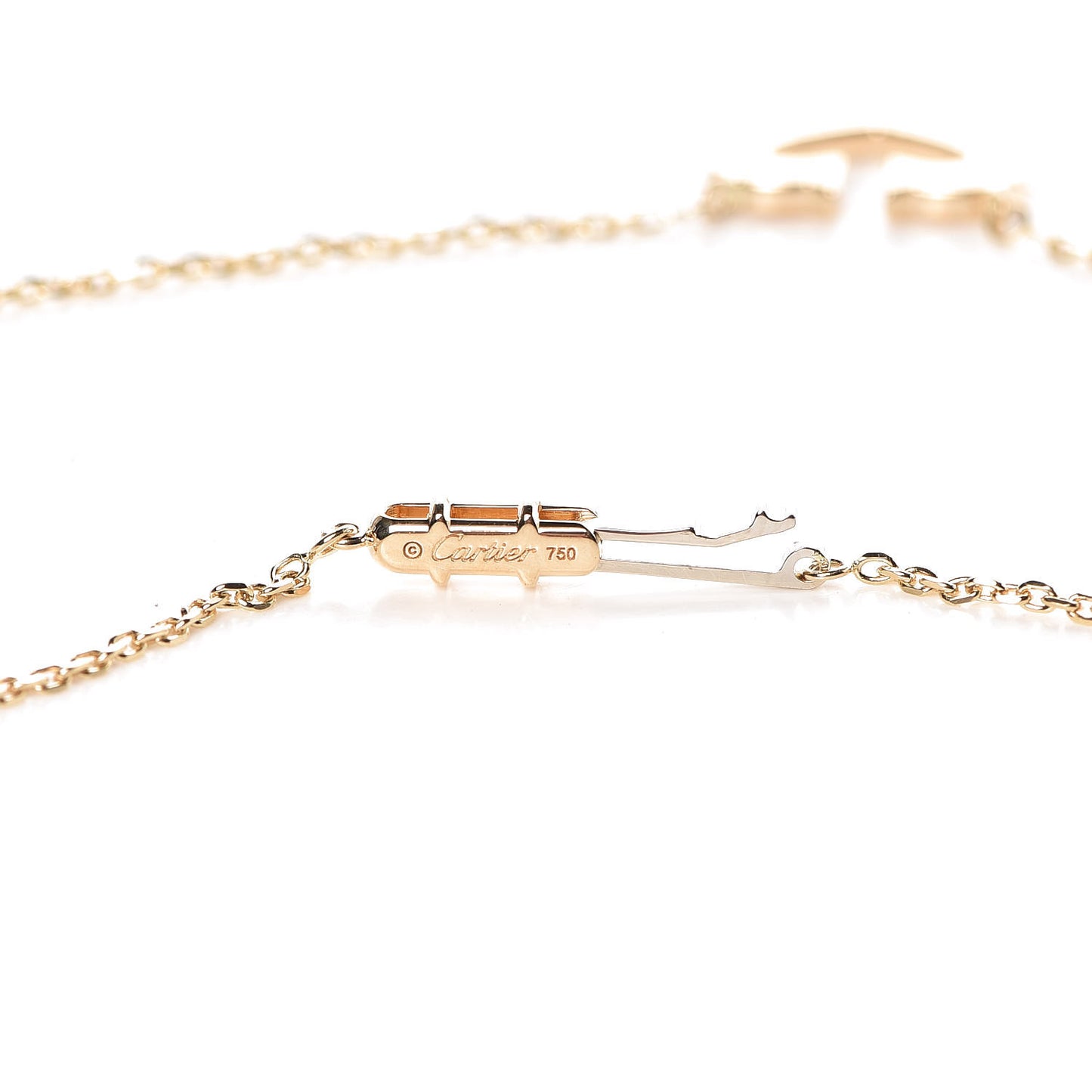18K Yellow Gold Medium Hearts and Symbols Necklace