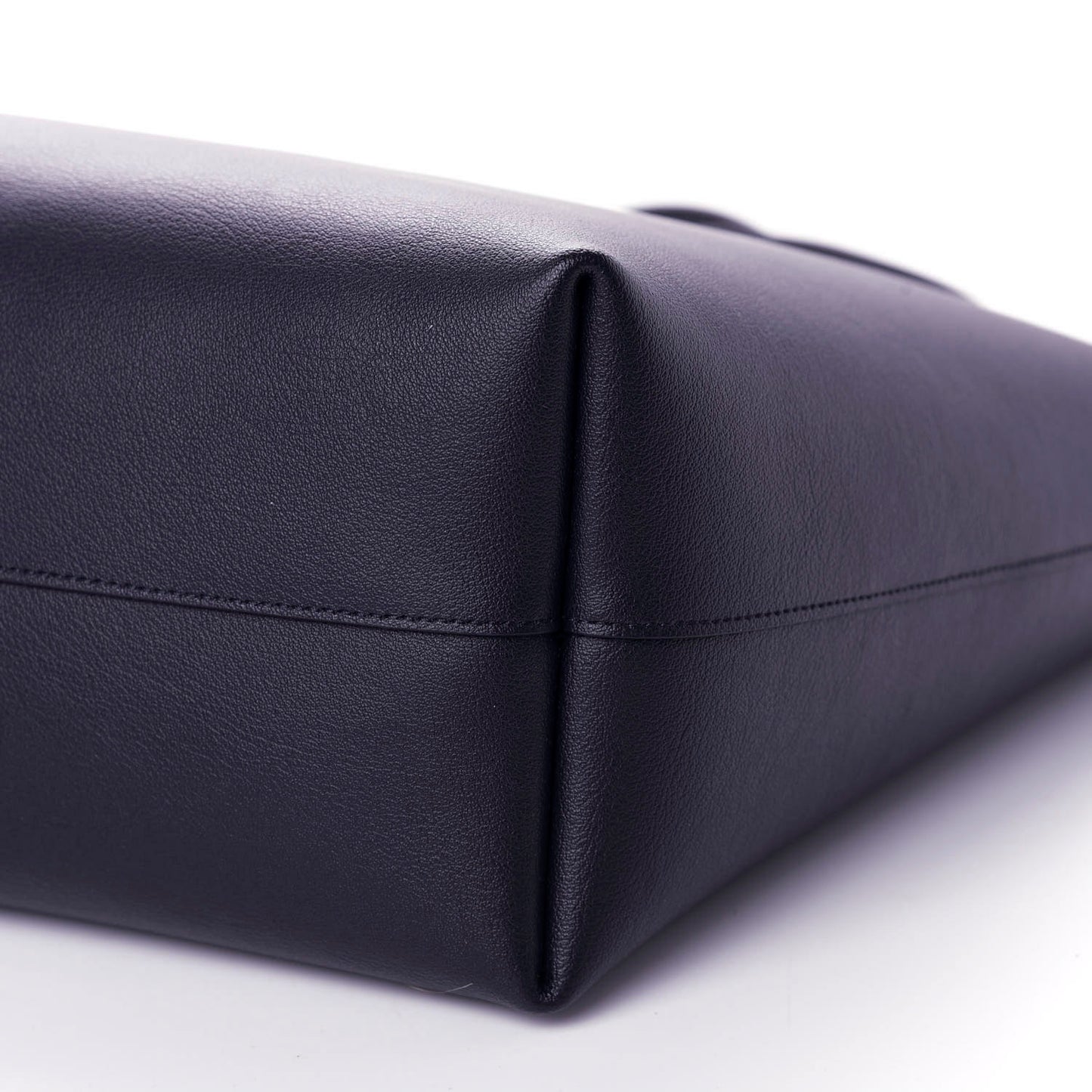 Calfskin Large Shopping Tote Deep Marine