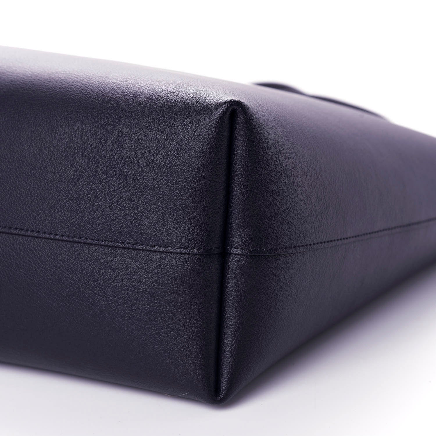 Saint Laurent Calfskin Large Shopping Tote Deep Marine 7 of 10