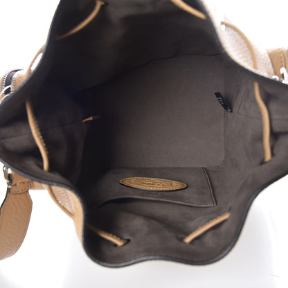 Fendi Cuoio Romano Selleria F is Fendi Grande Mon Tresor Pocket Bucket Bag Miele Scuro 5 of 7