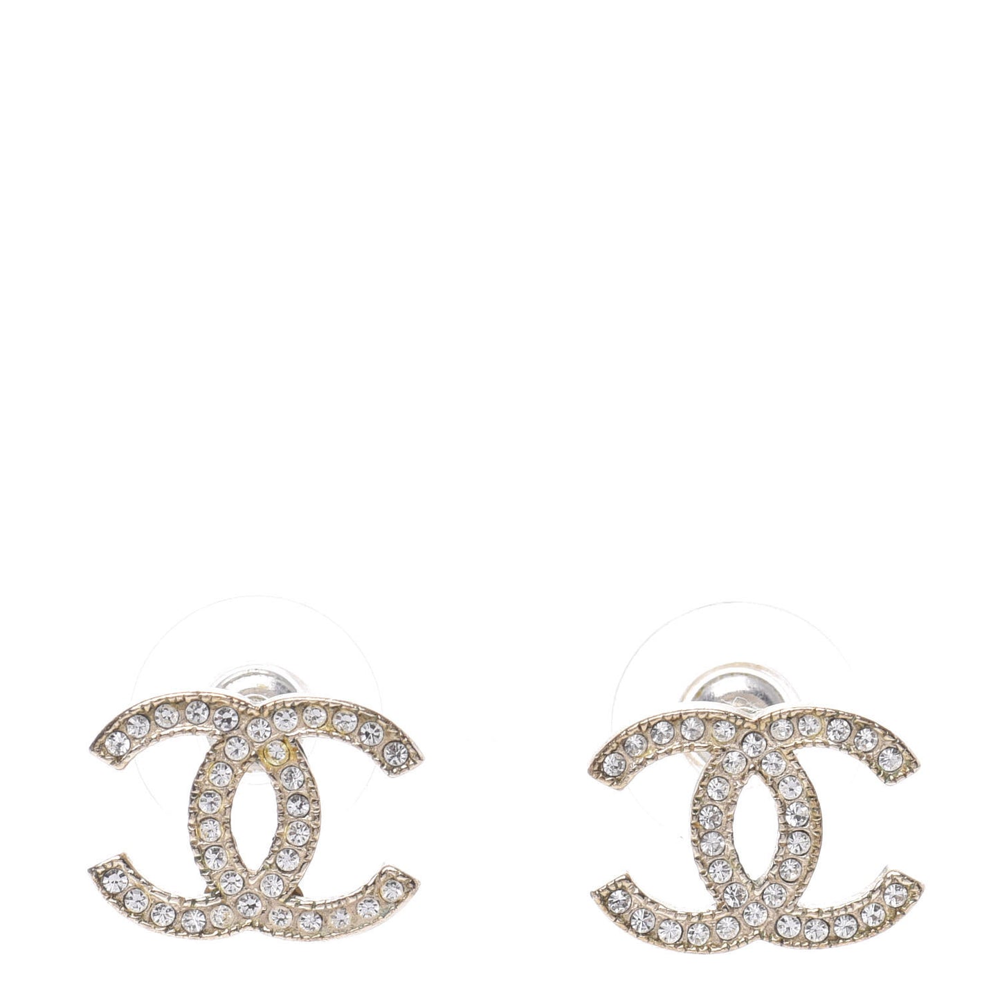 Crystal CC Earrings Gold