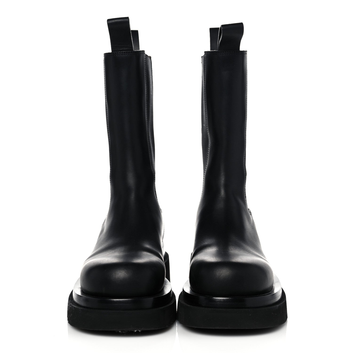 Bottega Veneta Calfskin The Lug Chelsea Boots 37.5 Black 2 of 14