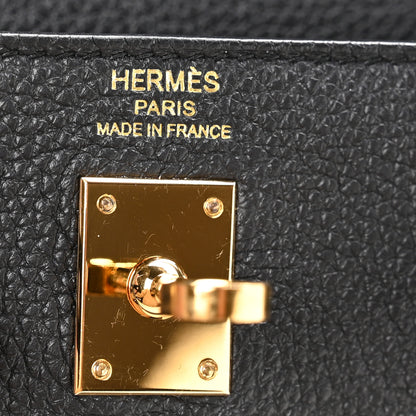 Hermes Togo Kelly Retourne 25 Black 6 of 11
