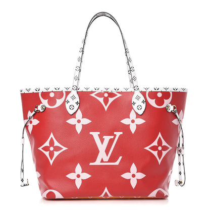 Louis Vuitton Monogram Giant Neverfull MM Rouge 3 of 10