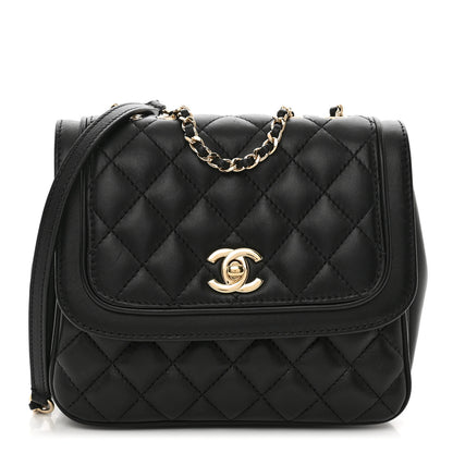 Chanel Lambskin Quilted Small Lovely Day Flap Black 1 of 10