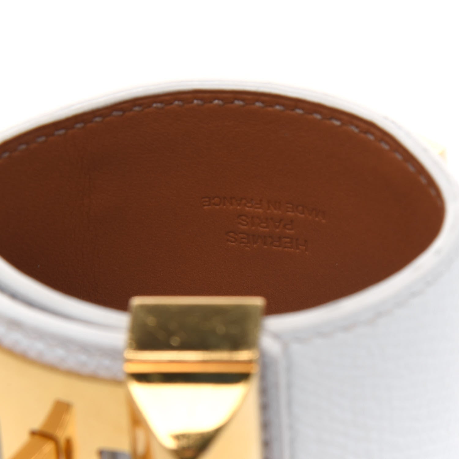 Hermes Epsom Collier de Chien CDC Bracelet S White 5 of 5
