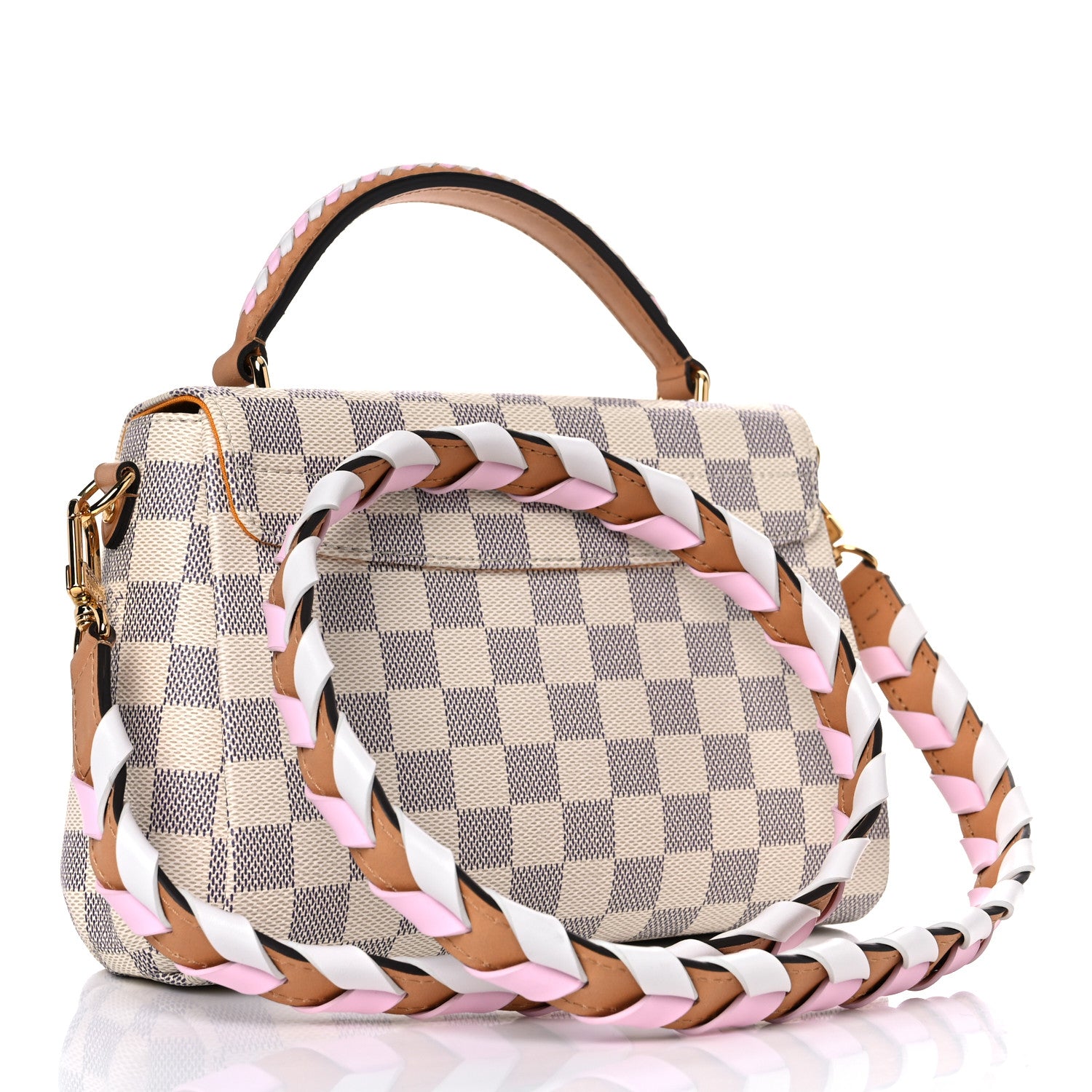 Louis Vuitton Damier Azur Braided Croisette Rose 2 of 8
