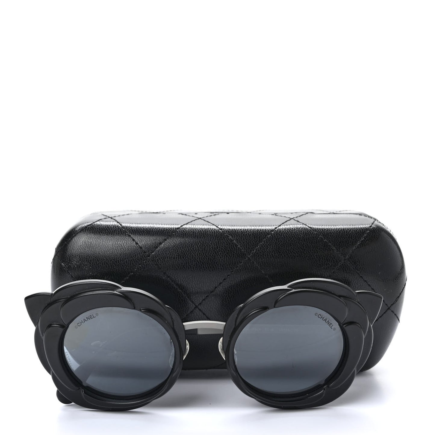 Round Camellia Sunglasses 71198 Black