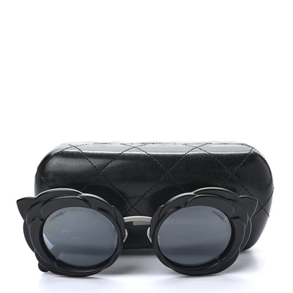 Chanel Round Camellia Sunglasses 71198 Black 8 of 8