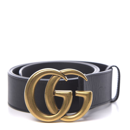 Gucci Calfskin Double G 40mm Belt 85 34 Black 1 of 5