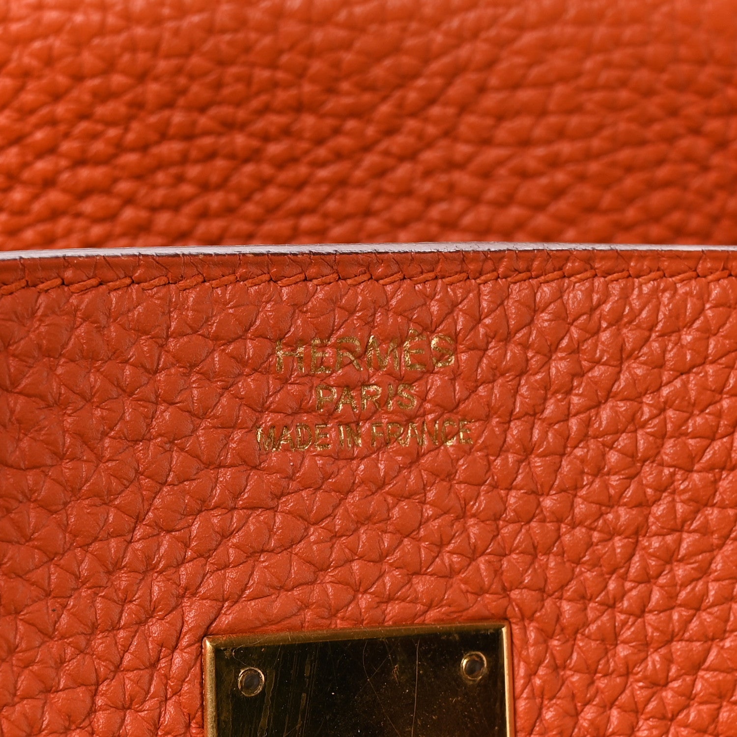 Hermes Togo BIRKIN 35 Orange 6 of 10