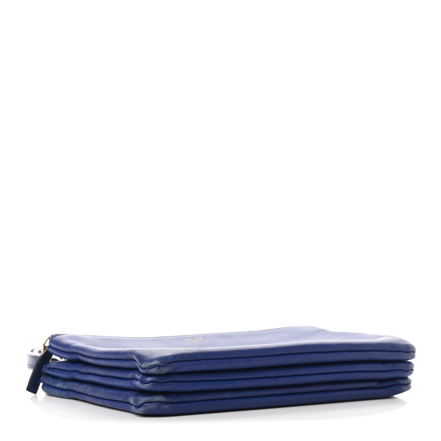 Lambskin Small Trio Crossbody Bag Electric Blue