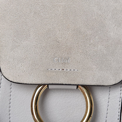 Chloe Suede Calfskin Mini Faye Backpack Airy Grey 13 of 14