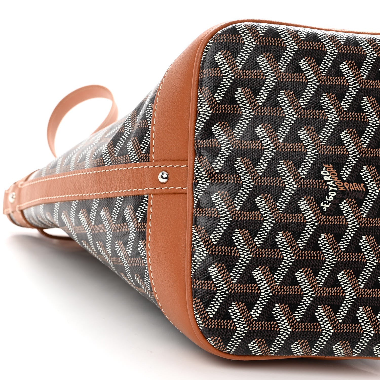Goyard Goyardine Petit Flot Bucket Bag PM Black Gold 8 of 9