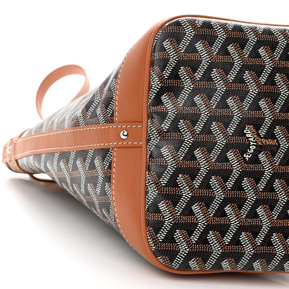 Goyard Goyardine Petit Flot Bucket Bag PM Black Gold 8 of 9