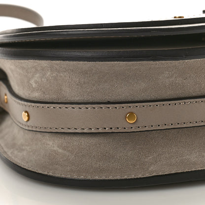 Chloe Calfskin Suede Small Nile Bracelet Bag Motty Grey 8 of 10
