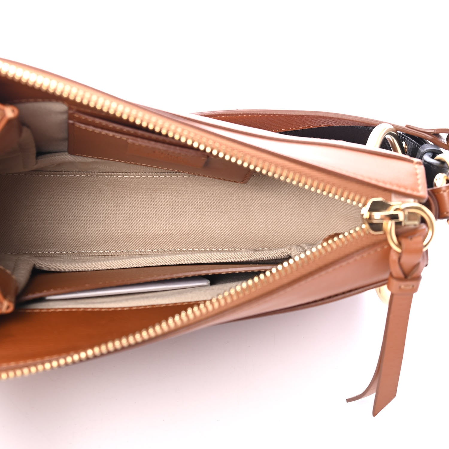Chloe Calfskin Suede Small Roy Bag Caramel 4 of 4