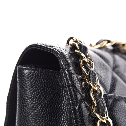 Chanel Caviar Quilted Jumbo Single Flap Black 14 of 20